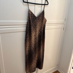Good American Brown and Black Midi Dress